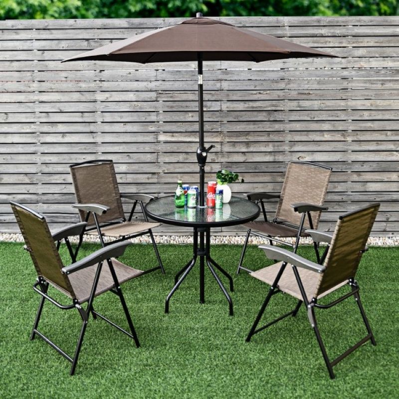 Premium 4-Piece Folding Sling Chairs