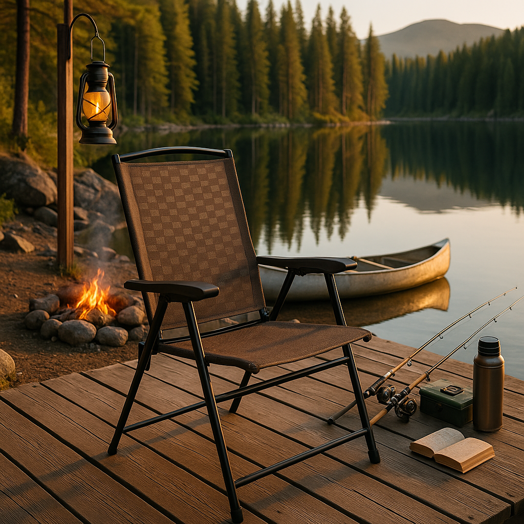 Premium 4-Piece Folding Sling Chairs