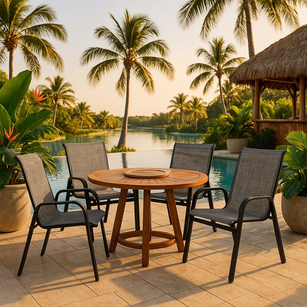Premium 4-Piece Patio Chairs Set