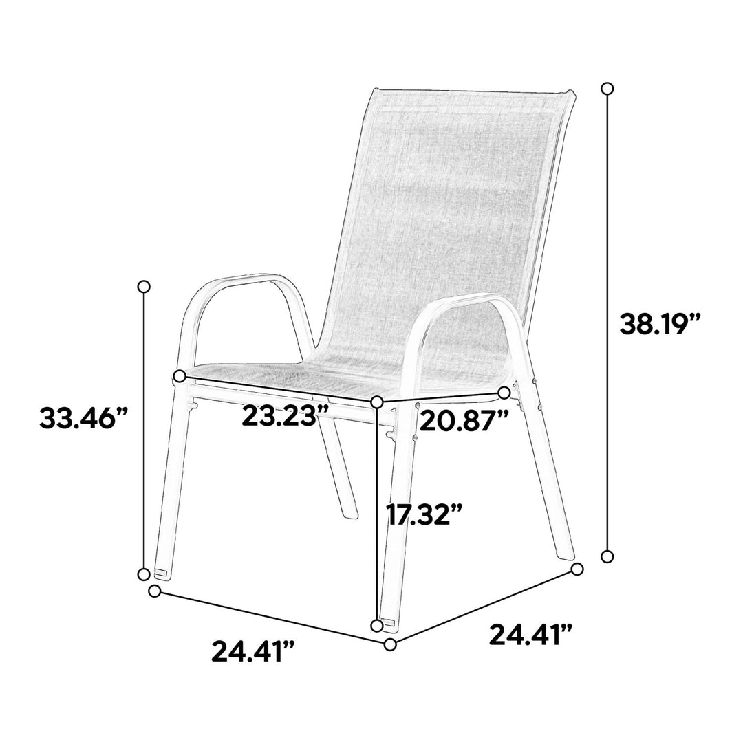 Premium 4-Piece Patio Chairs Set