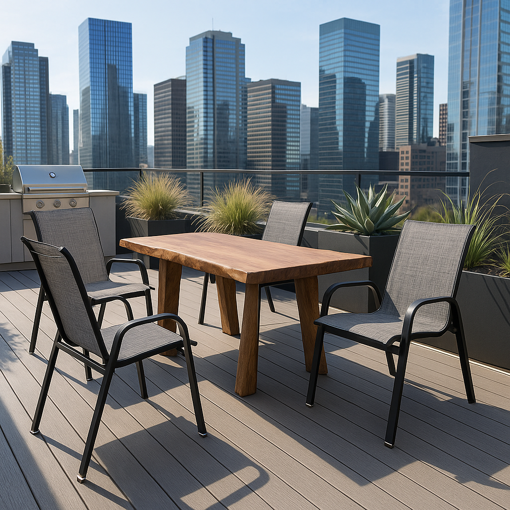 Premium 4-Piece Patio Chairs Set