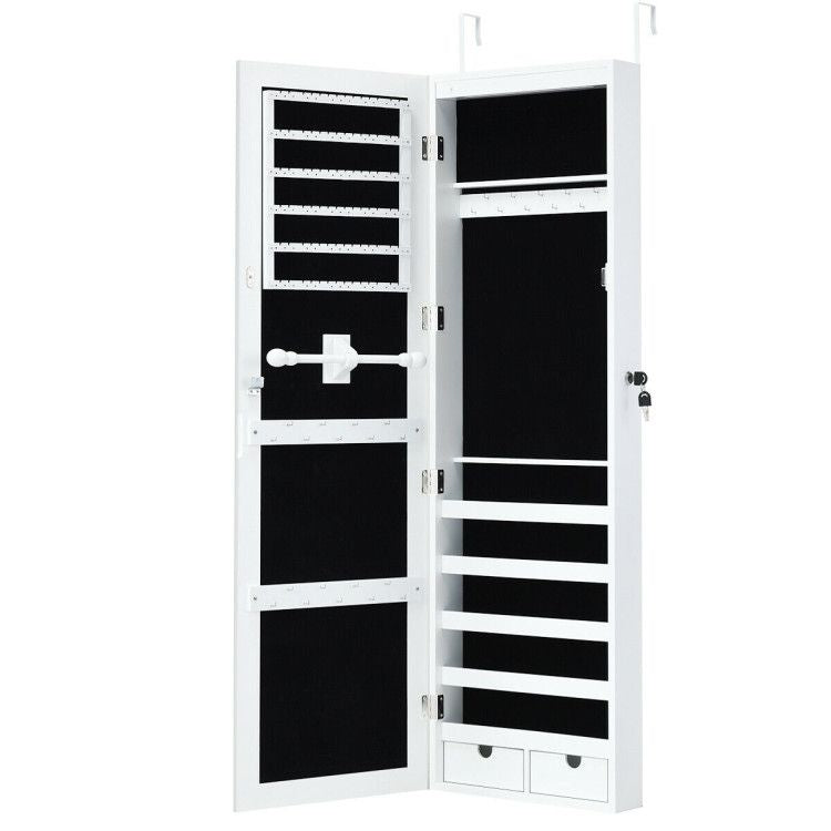 Premium LED Mirror Jewelry Armoire