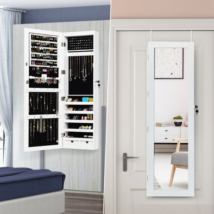 Premium LED Mirror Jewelry Armoire