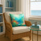 Premium Seaweed Throw Pillow - Machine Washable Indoor Outdoor Decorative Pillow for Couch, Bed or Patio (18"H x 18"W)