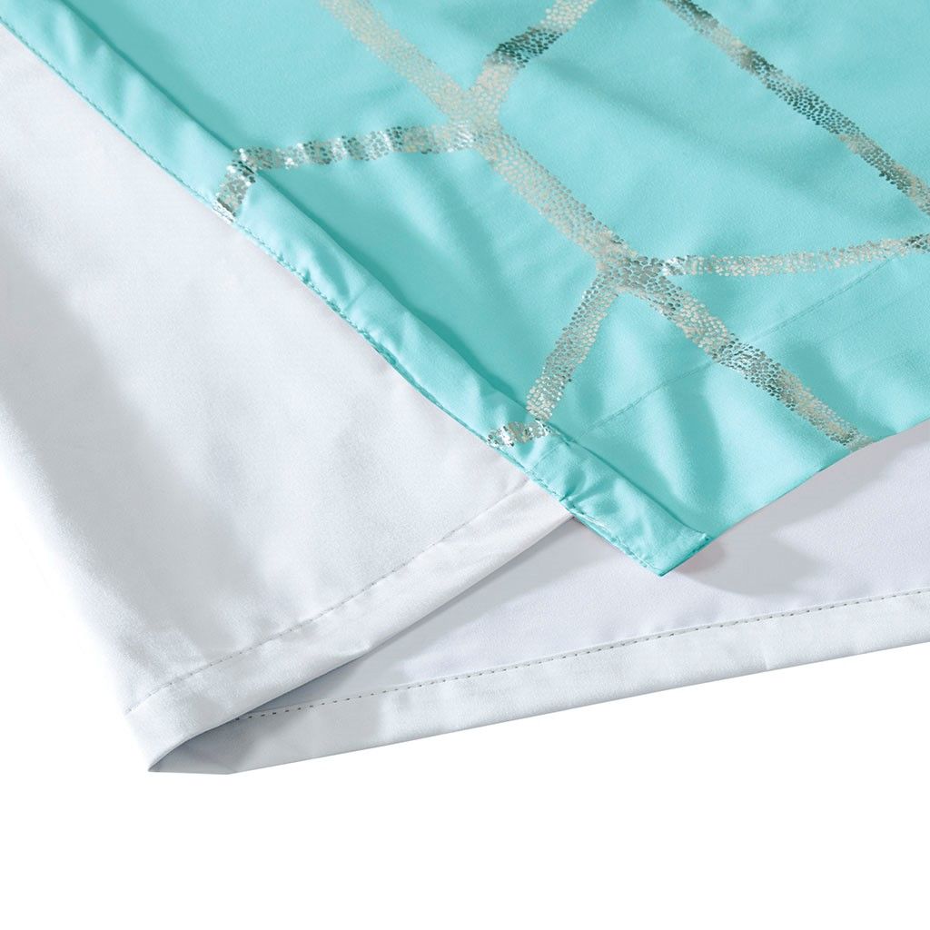 Print Grommet Top Curtain Pane