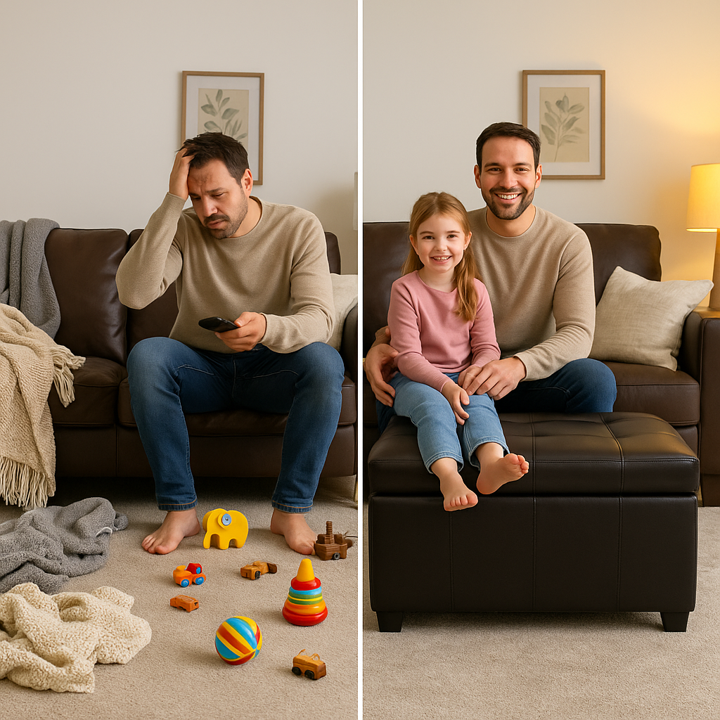 Modern Storage Bench – Space-Saving Versatility | Living Room Organizer | Trufairs