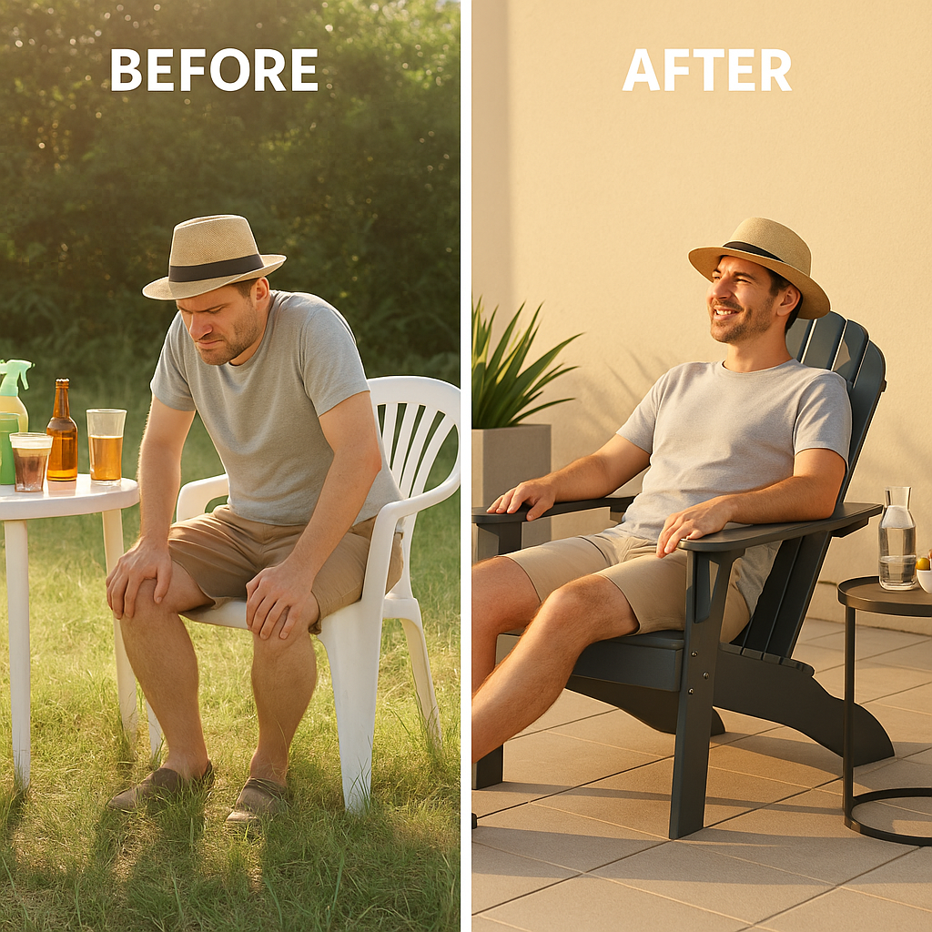 Ergonomic Wooden Outdoor Lounge Chair – Weather-Resistant Garden & Patio Seating | Premium Yard Furniture | Trufairs