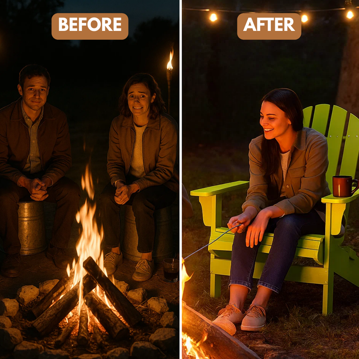 Forest Breeze Adirondack – Classic Green Fir-Wood Lounge | Patio Chair | Trufairs