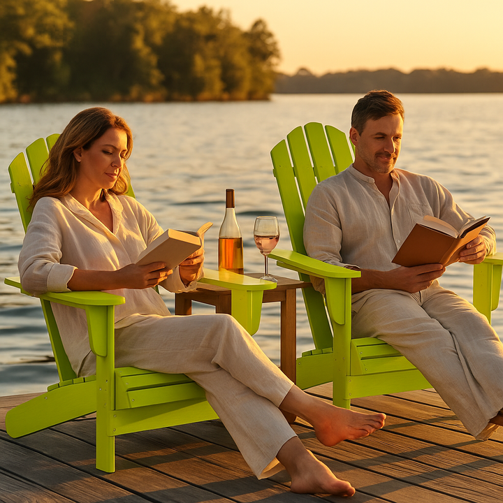 Forest Breeze Adirondack – Classic Green Fir-Wood Lounge | Patio Chair | Trufairs