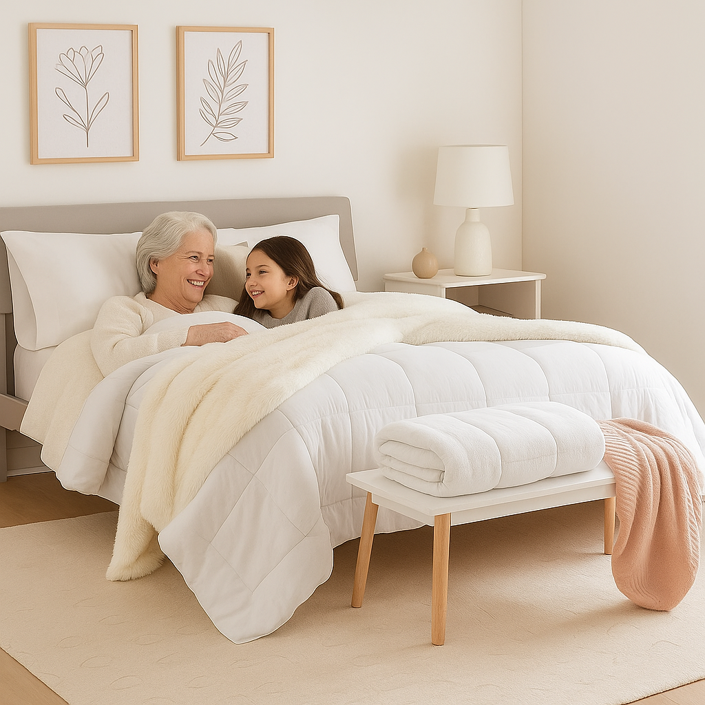 Queen Size Down Alternative Comforter Duvet Insert – 88x88in, 4 Tabs | Hypoallergenic Plush | Trufairs