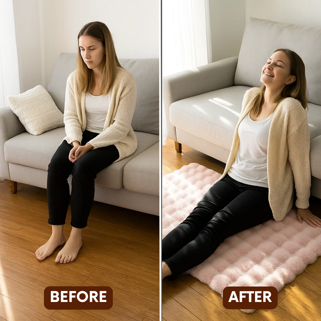 Bubble Velvet Plush Rug – Ultra-Soft Shaggy Accent | Bedroom Living Room Carpet | Trufairs