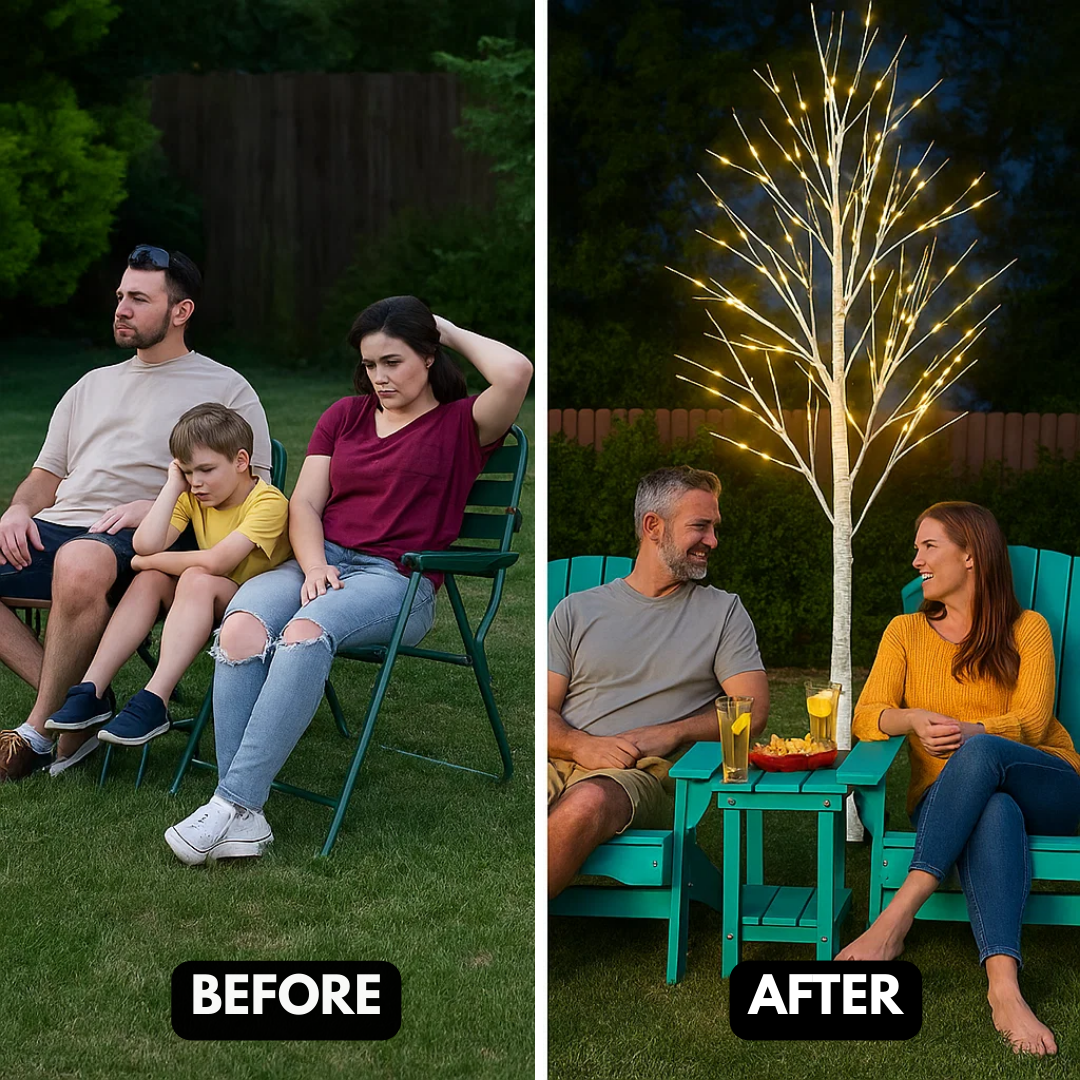 6 Feet 96-LED Lighted Birch Tree – Indoor/Outdoor Thanksgiving, Wedding, Party & Christmas Decoration | Trufairs