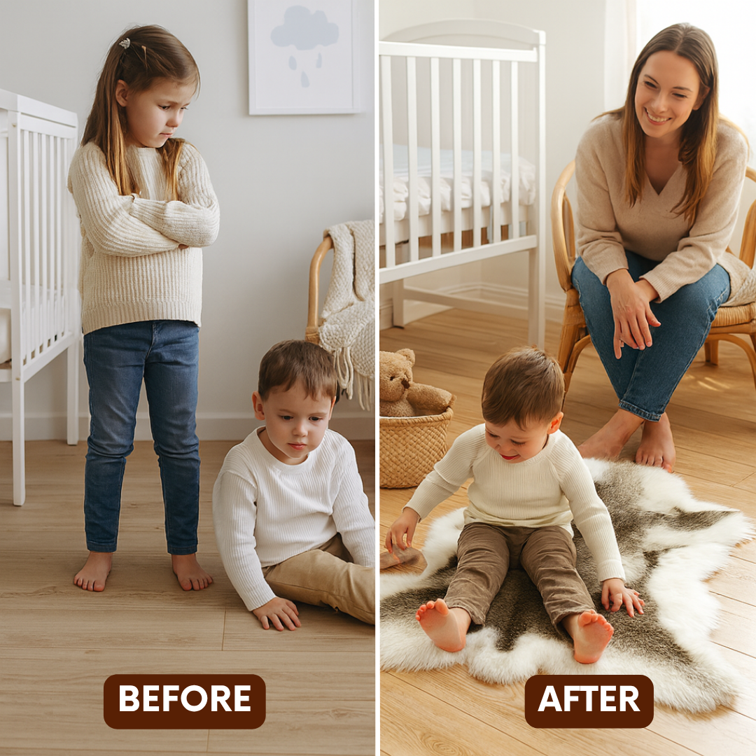 Reindeer Hide Plush Rug – Ultra-Soft Faux Fur Accent | Bedroom Living Room Nursery Carpet | Trufairs