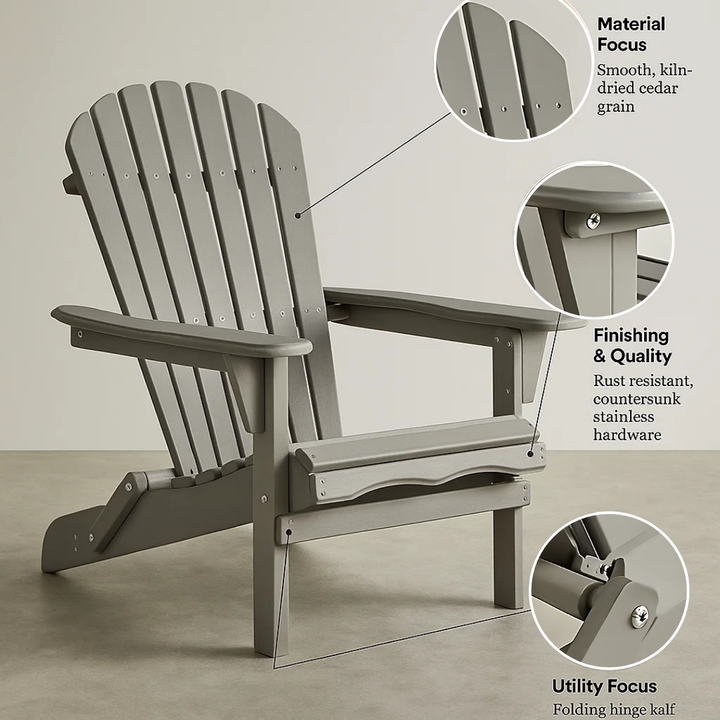 Cedar Foldaway Duo – Rustic Folding Comfort | Patio Lounge | Trufairs