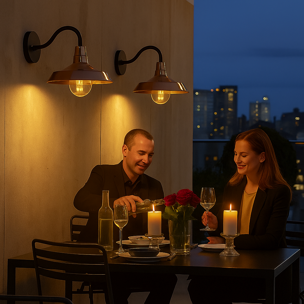 Modern Copper Plate Outdoor Wall Light – Radiant Luxury & Statement Design | Exterior Sconce | Trufairs