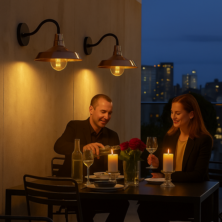 Modern Copper Plate Outdoor Wall Light – Radiant Luxury & Statement Design | Exterior Sconce | Trufairs