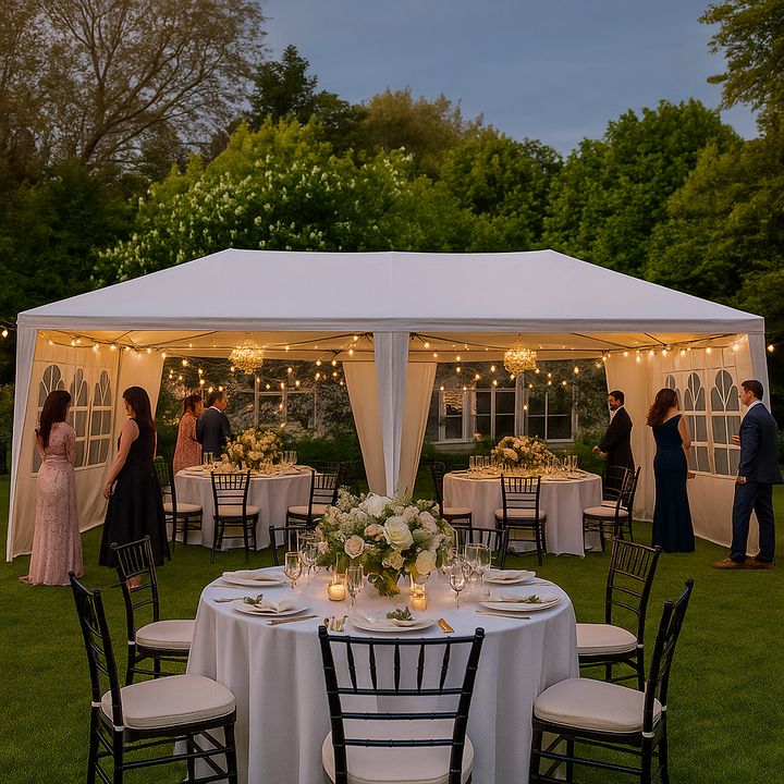 Versatile Event Party Tent – 10x20ft Outdoor Canopy with Removable Sidewalls | Waterproof Gazebo | Trufairs