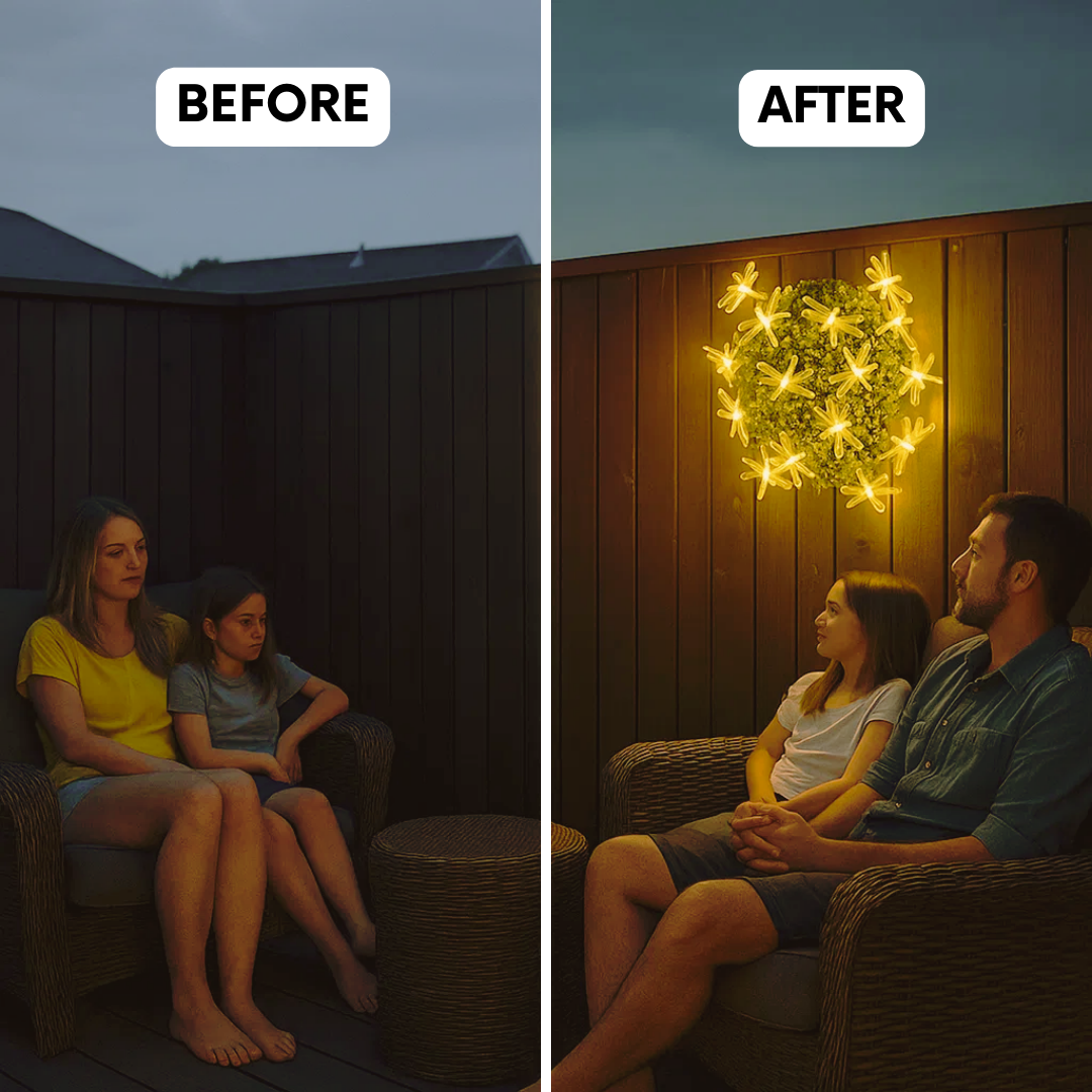 Solar Dragonfly Fairy String Lights – 20 LED Waterproof Outdoor/Indoor Decorative Accent | Garden, Fence, Patio, Party | Trufairs