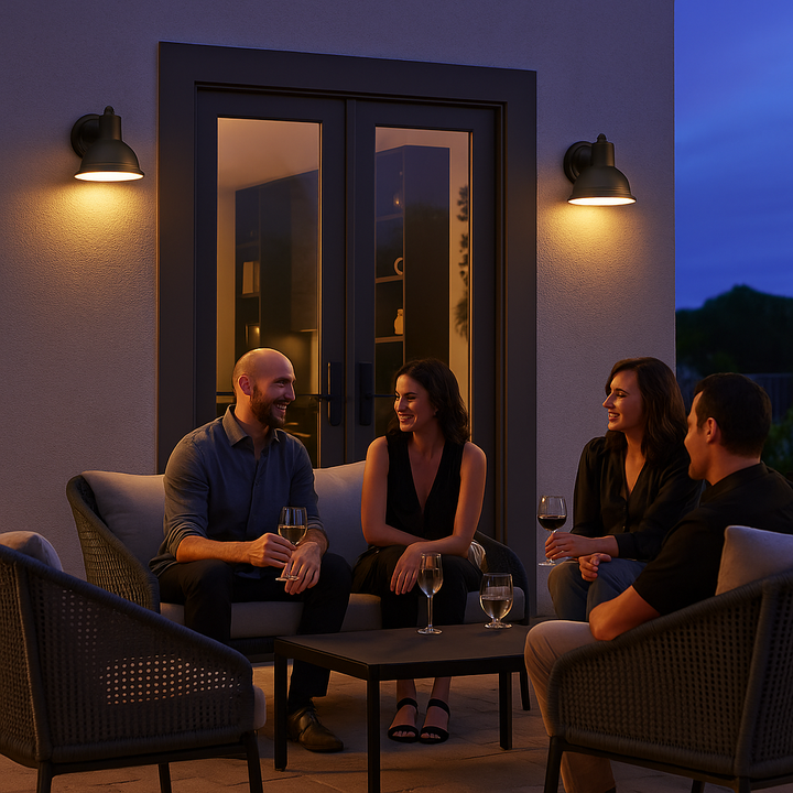 Minimalist Black Aluminum Outdoor Wall Sconce – Sleek, Durable Illumination | Exterior Lighting Solution | Trufairs