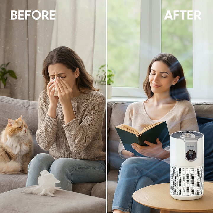 TENKER M03 Air Purifier – H13 True HEPA with Aromatherapy for Large Rooms | White Home Air Filter | Trufairs