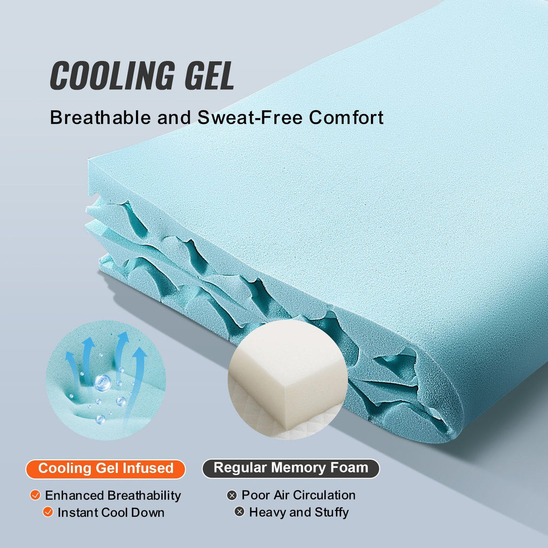 Professional Cooling Gel  Mattress Topper