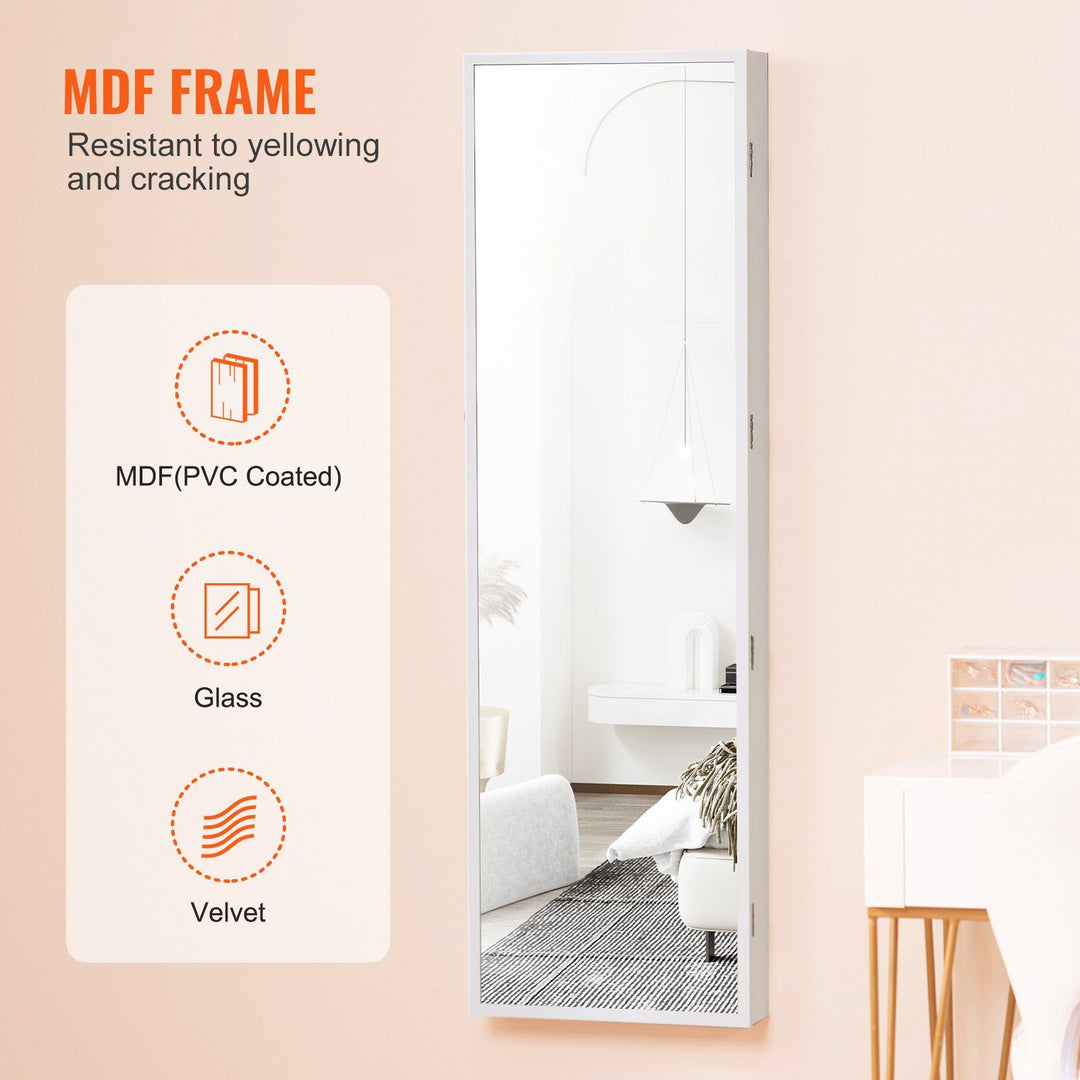 Professional Mirror Jewelry Armoire