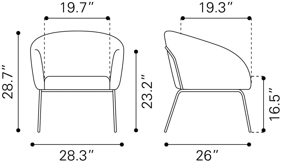 QUINTEN ACCENT CHAIR BRN