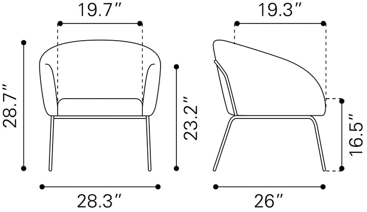 QUINTEN ACCENT CHAIR BRN