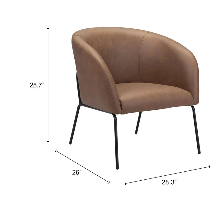 QUINTEN ACCENT CHAIR BRN