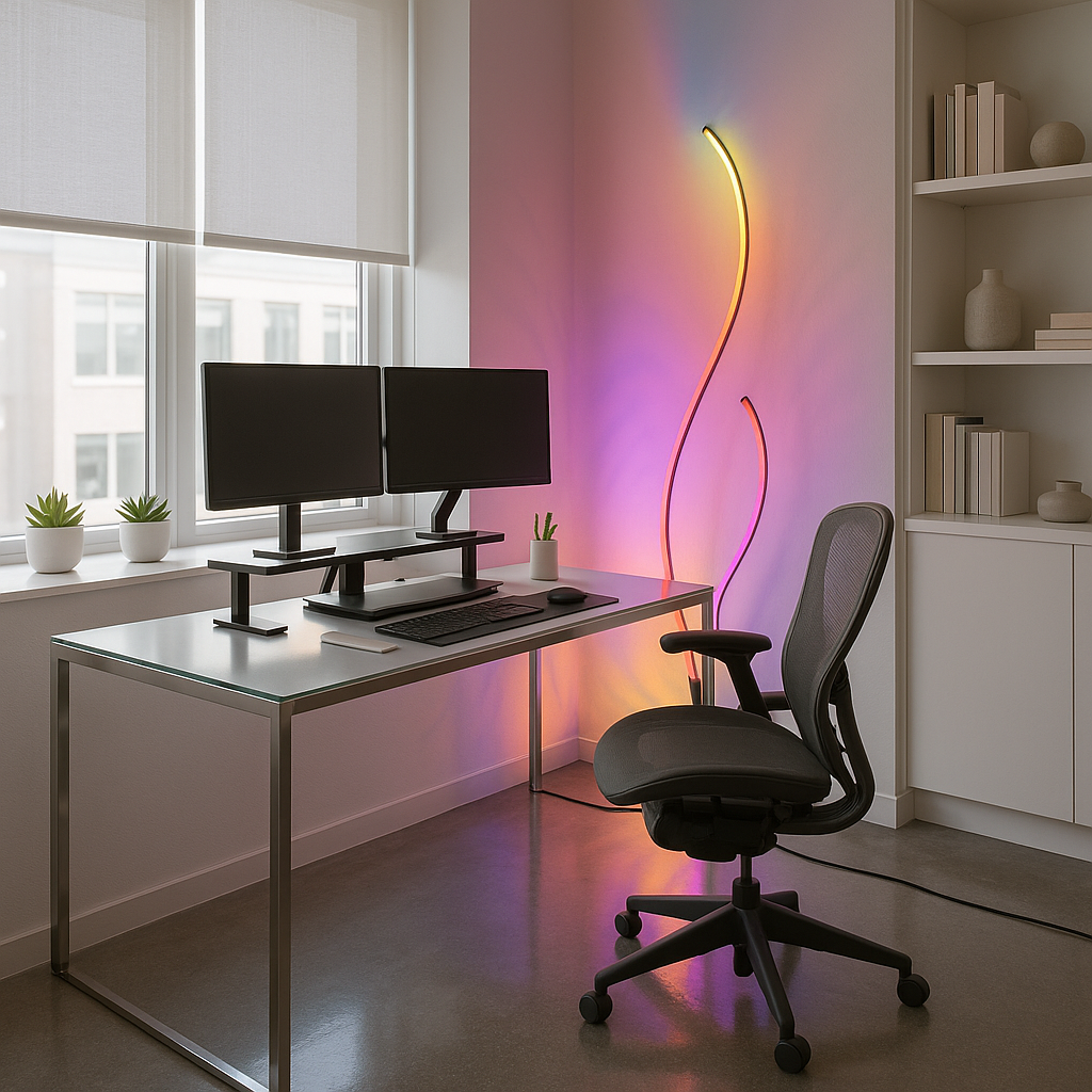 RGBCW Ripple Floor Lamp
