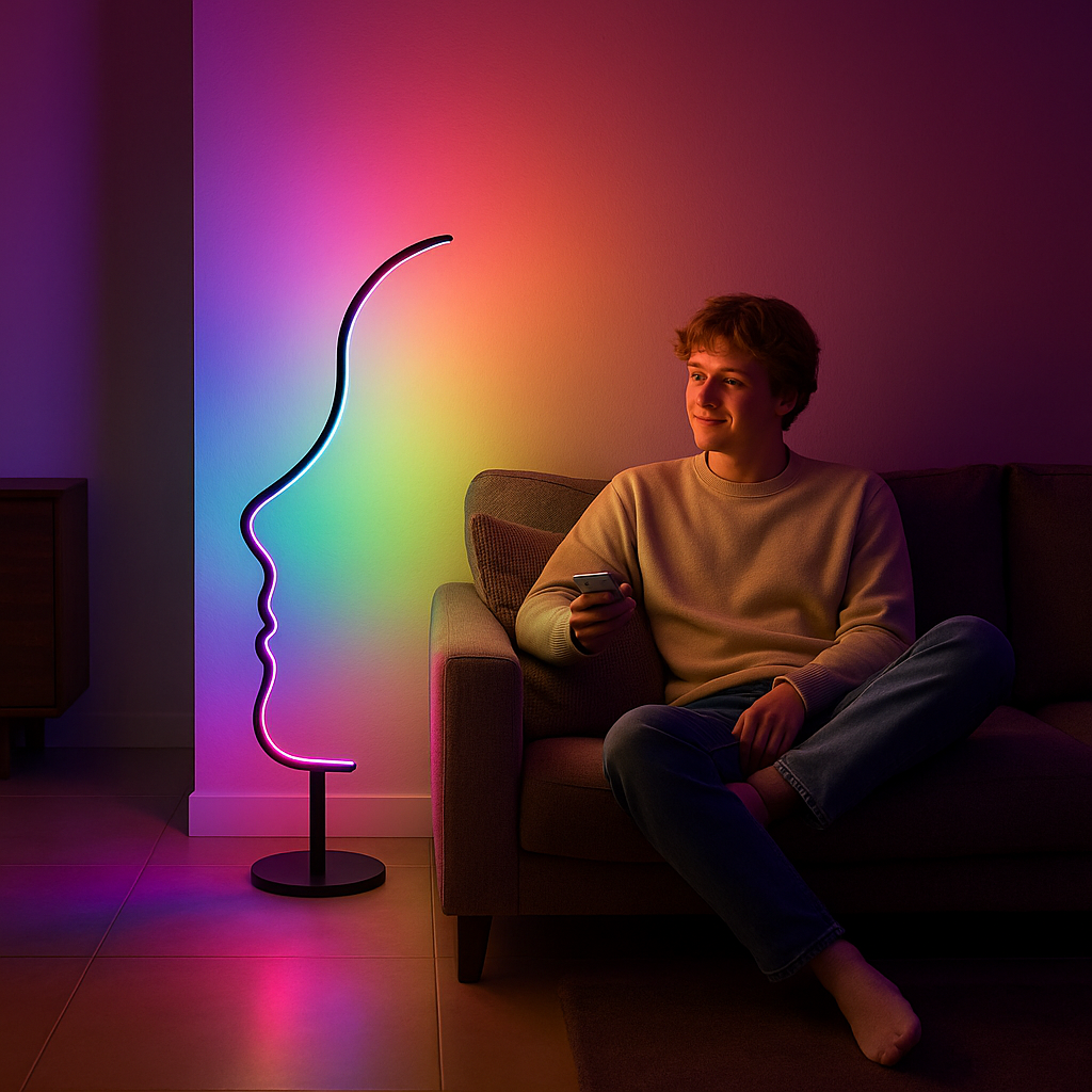 RGB Face LED Floor Lamp