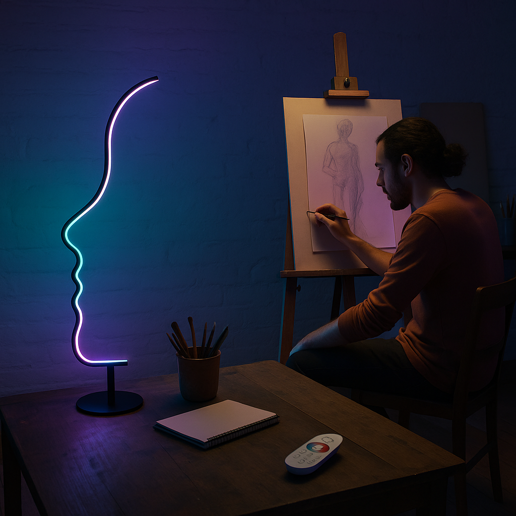 RGB Face LED Floor Lamp