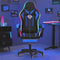 RGB Gaming Chair with Bluetooth Speakers – LED Lights, Massage Lumbar, Footrest & High-Back Ergonomic Support | Trufairs