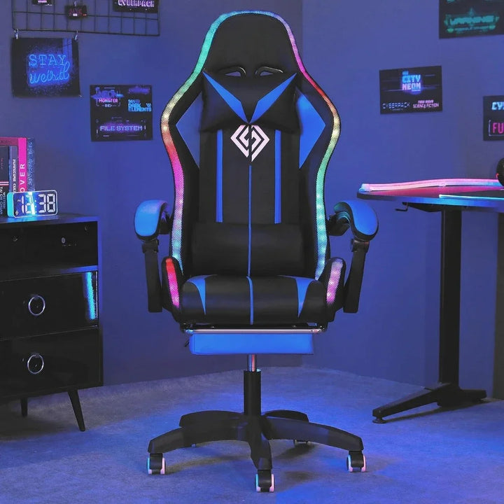 RGB Gaming Chair with Bluetooth Speakers