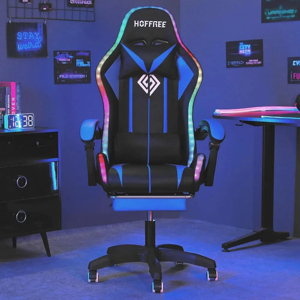 RGB Gaming Chair with Bluetooth Speakers