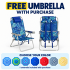 Backpack Beach Chair 2 Pack – Reclining Aluminum, 300 - 500 lbs