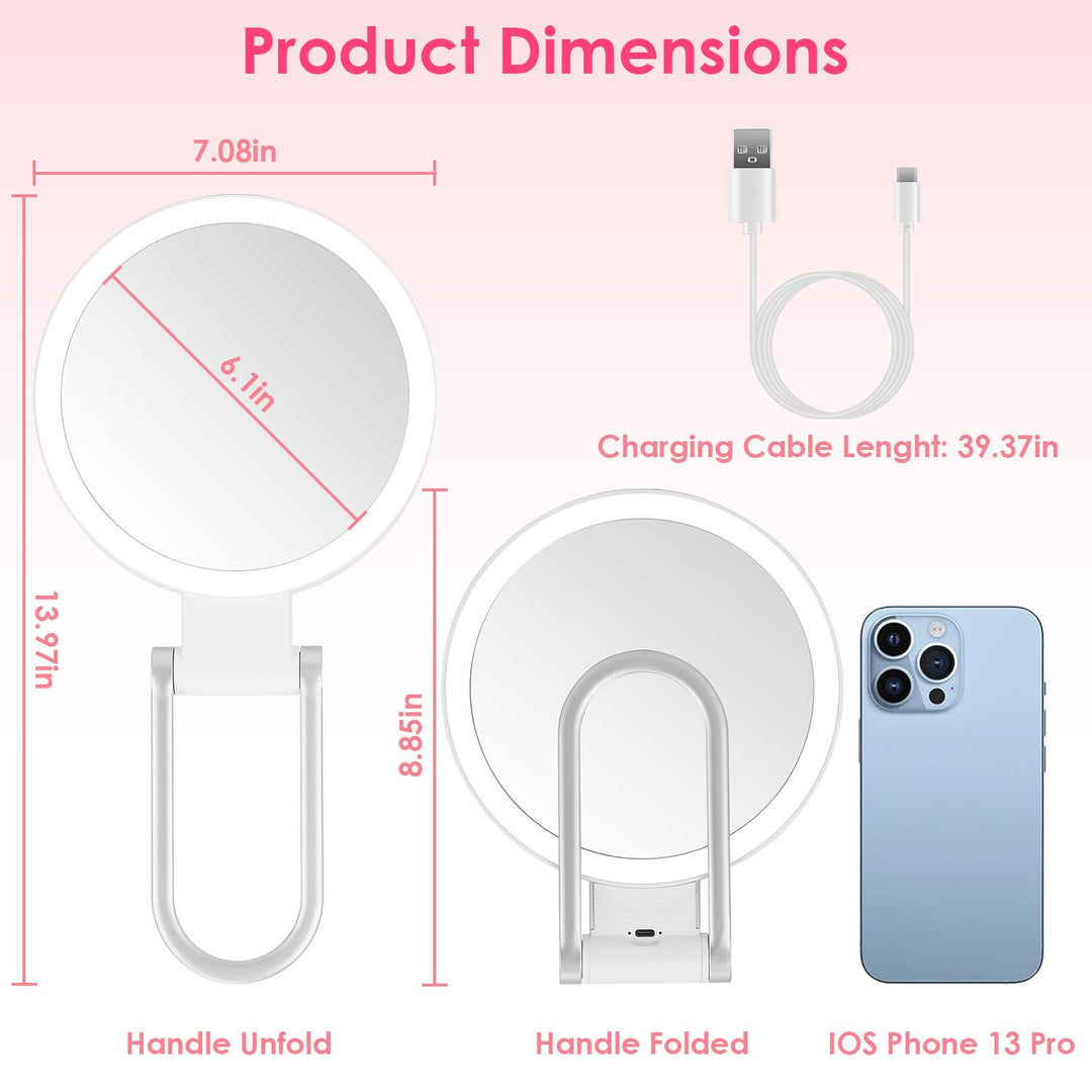 Rechargeable Travel Vanity Mirror