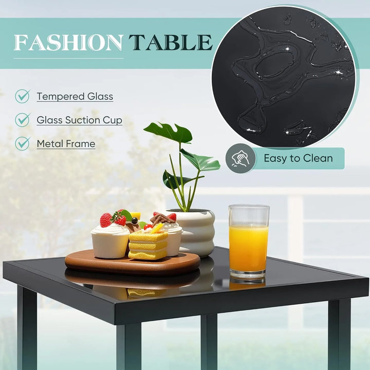 Rocking Wicker Bistro Set