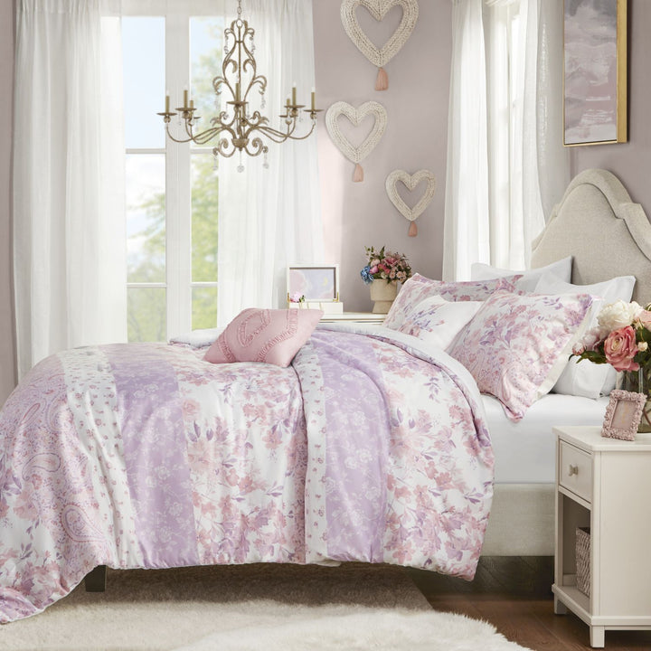Romantic Floral Paisley Comforter Set