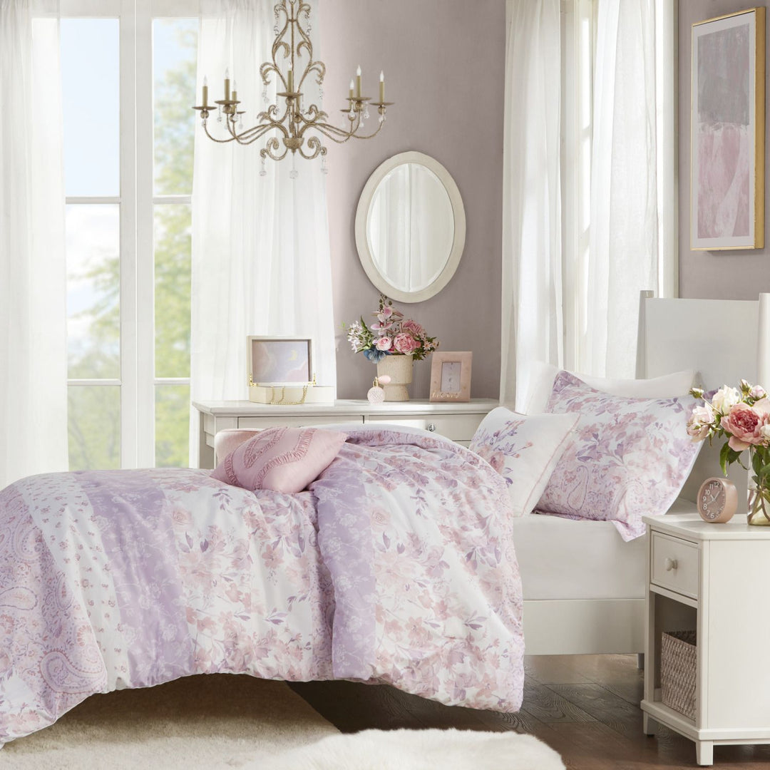 Romantic Floral Paisley Comforter Set