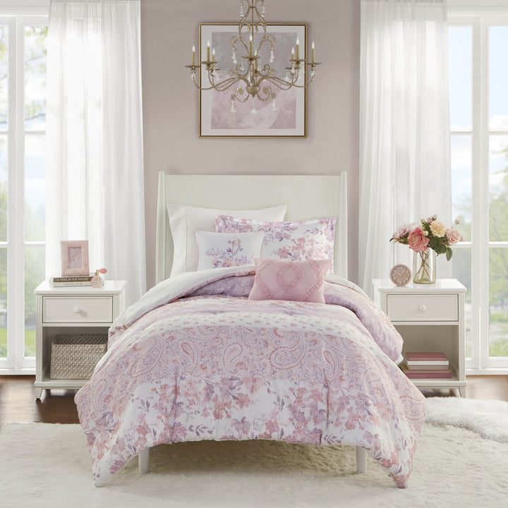 Romantic Floral Paisley Comforter Set