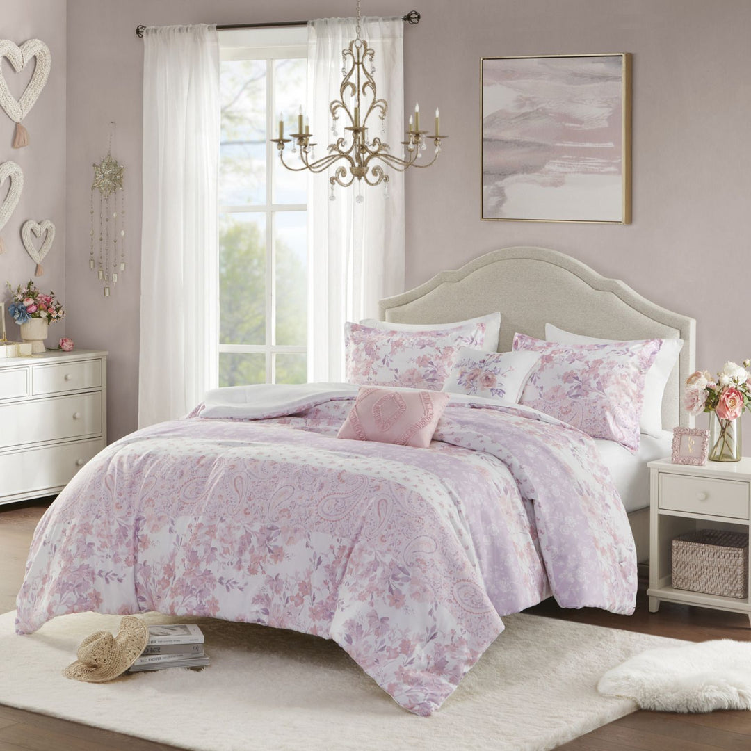 Romantic Floral Paisley Comforter Set