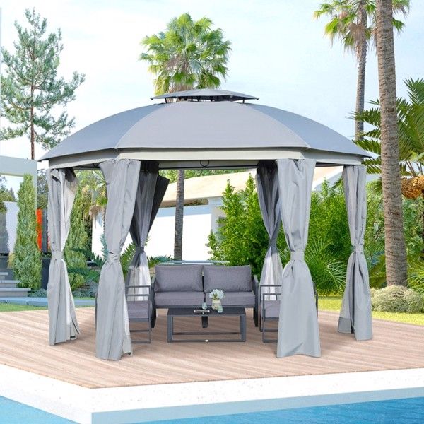 Round Outdoor Patio Dome Gazebo