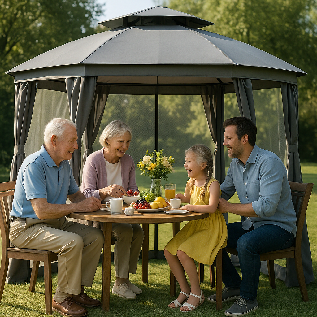 Round Outdoor Patio Dome Gazebo