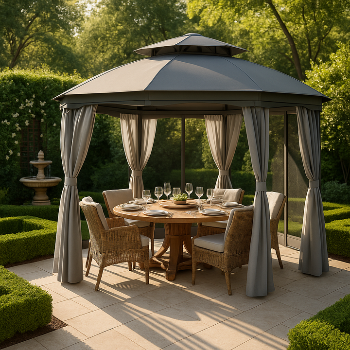 Round Outdoor Patio Dome Gazebo