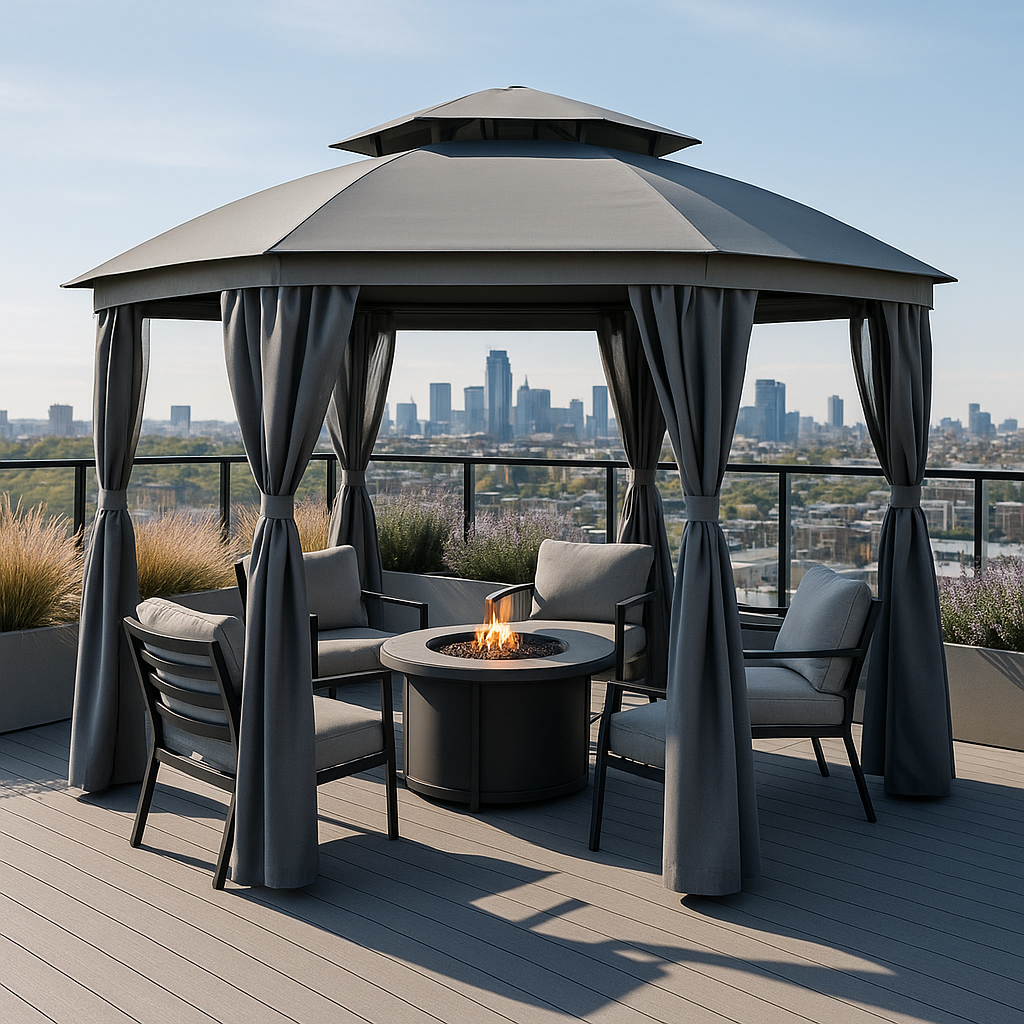 Round Outdoor Patio Dome Gazebo