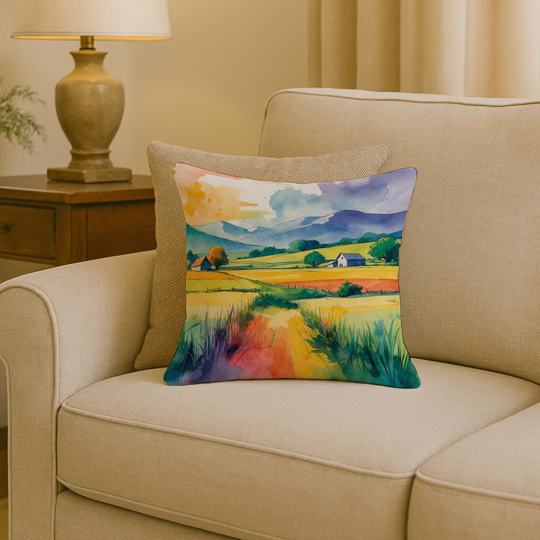  Rural Spaces Throw Pillow