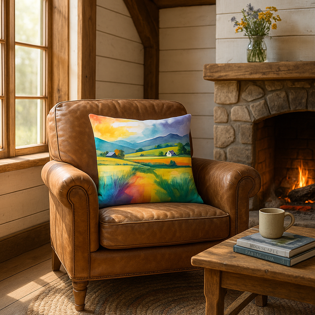  Rural Spaces Throw Pillow