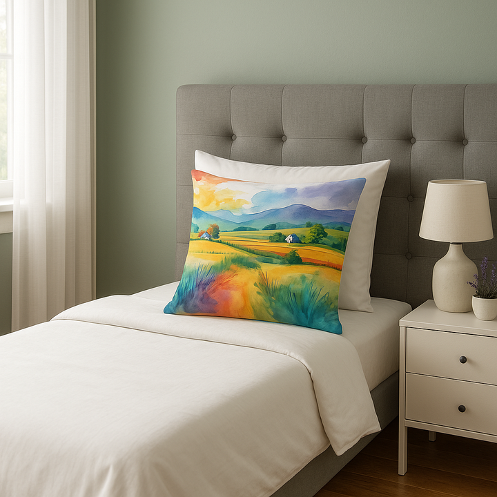  Rural Spaces Throw Pillow