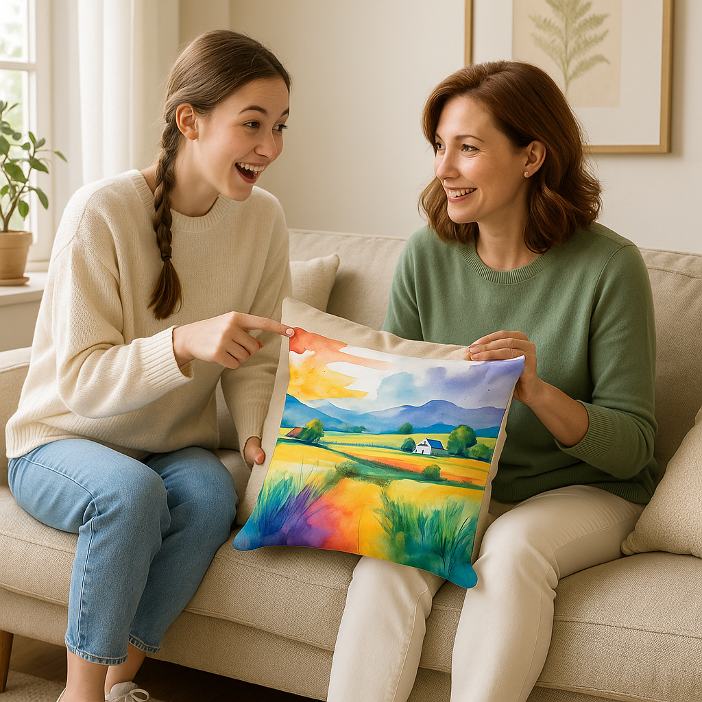  Rural Spaces Throw Pillow